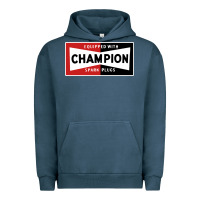 Pigment Midnight Navy champion spark plugs company Urban Hoodie - linhVisuals