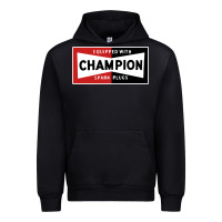 Black champion spark plugs company Urban Hoodie - linhVisuals