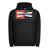 Pigment Black champion spark plugs company Urban Hoodie - linhVisuals