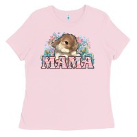 Bubblegum Pink Easter Bunny Mama  mother's day Ladies Tee - HowdyJamesFarm
