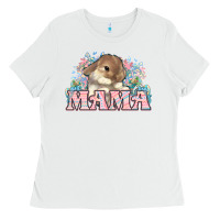 White Easter Bunny Mama  mother's day Ladies Tee - HowdyJamesFarm