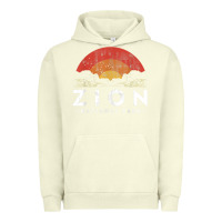 Pigment Pistachio retro zion national park us vintage utah adventure hiking Urban Hoodie - linhVisuals