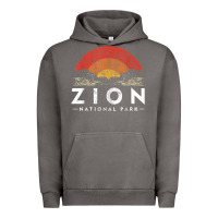 Pigment Tornado retro zion national park us vintage utah adventure hiking Urban Hoodie - linhVisuals