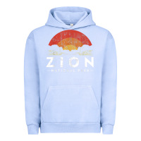 Pigment Grape Ice retro zion national park us vintage utah adventure hiking Urban Hoodie - linhVisuals