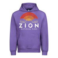 Tulip retro zion national park us vintage utah adventure hiking Urban Hoodie - linhVisuals