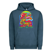 Pigment Midnight Navy psychedelic t  shirt psychedelic dream t  shirt Urban Hoodie - linhVisuals