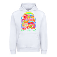 White psychedelic t  shirt psychedelic dream t  shirt Urban Hoodie - linhVisuals