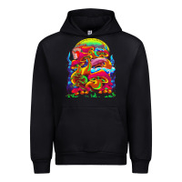 Black psychedelic t  shirt psychedelic dream t  shirt Urban Hoodie - linhVisuals