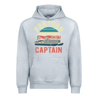 Heather Grey pontoon captain vintage boating party funny gift for pontooning lover Urban Hoodie - linhVisuals