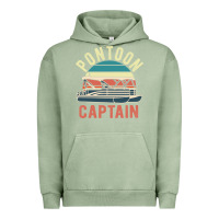 Pigment Oil Green pontoon captain vintage boating party funny gift for pontooning lover Urban Hoodie - linhVisuals