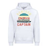 White pontoon captain vintage boating party funny gift for pontooning lover Urban Hoodie - linhVisuals