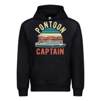 Black pontoon captain vintage boating party funny gift for pontooning lover Urban Hoodie - linhVisuals