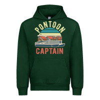 Forest Green pontoon captain vintage boating party funny gift for pontooning lover Urban Hoodie - linhVisuals