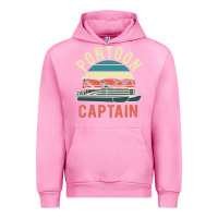 Fuchsia Pink pontoon captain vintage boating party funny gift for pontooning lover Urban Hoodie - linhVisuals