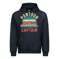Navy pontoon captain vintage boating party funny gift for pontooning lover Urban Hoodie - linhVisuals