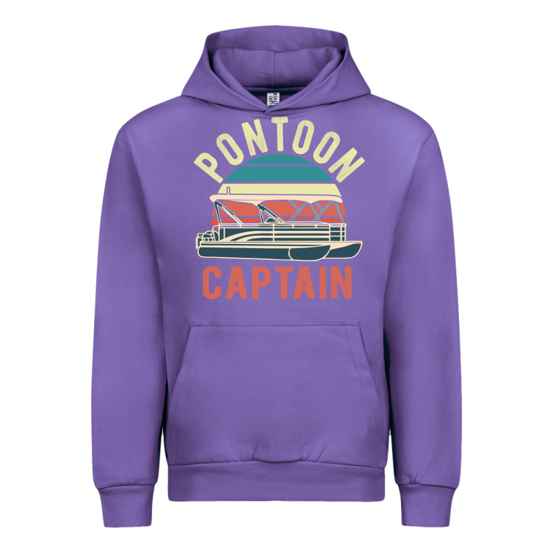 Pontoon Captain Vintage Boating Party Funny Gift For Pontooning Lover Urban Hoodie by linhVisuals | Teevron