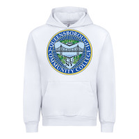 White 5000px queensboroughcc Urban Hoodie - linhVisuals