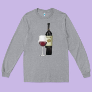 California Wine Long Sleeve Tee Designed By Ranaportraitstore