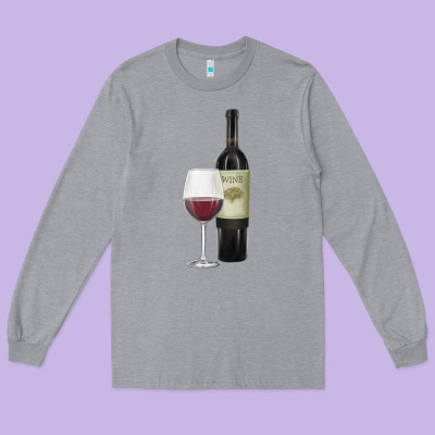 California Wine Long Sleeve Tee Designed By Ranaportraitstore