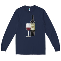 Navy California Wine Long Sleeve Tee - RanaPortraitStore