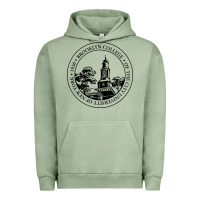 Pigment Oil Green brooklyn college seal Urban Hoodie - linhVisuals