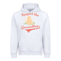White respect the groundhog happy groundhog day vintage Urban Hoodie - linhVisuals