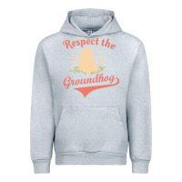 Heather Grey respect the groundhog happy groundhog day vintage Urban Hoodie - linhVisuals