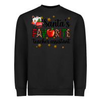 Black santa's favorite teacher assistant Heavyweight Sweatshirt - AdoDesignShop