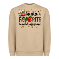 Santa's Favorite Teacher Assistant Heavyweight Sweatshirt | Teevron