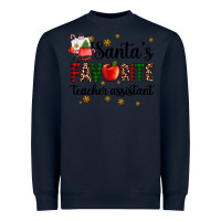 Navy santa's favorite teacher assistant Heavyweight Sweatshirt - AdoDesignShop