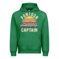 Emerald retro pontoon captain of the boat funny river cruising gift for pontoo Urban Hoodie - linhVisuals