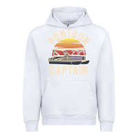 White retro pontoon captain of the boat funny river cruising gift for pontoo Urban Hoodie - linhVisuals