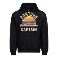 Black retro pontoon captain of the boat funny river cruising gift for pontoo Urban Hoodie - linhVisuals