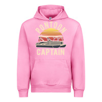 Fuchsia Pink retro pontoon captain of the boat funny river cruising gift for pontoo Urban Hoodie - linhVisuals