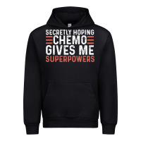 Black secretly hoping chemo gives me superpowers cancer awareness gifts Urban Hoodie - linhVisuals