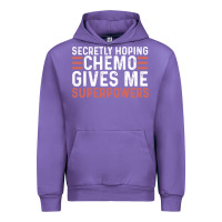 Tulip secretly hoping chemo gives me superpowers cancer awareness gifts Urban Hoodie - linhVisuals