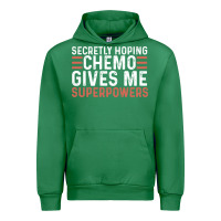 Emerald secretly hoping chemo gives me superpowers cancer awareness gifts Urban Hoodie - linhVisuals