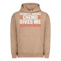 Pigment Burro secretly hoping chemo gives me superpowers cancer awareness gifts Urban Hoodie - linhVisuals