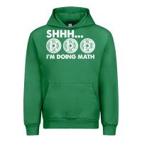 Emerald shhh i'm doing math gym funny bodybuilding weightlifting humor quote Urban Hoodie - linhVisuals