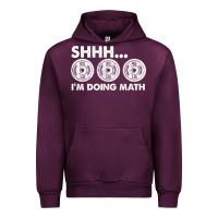 Mauve Wine shhh i'm doing math gym funny bodybuilding weightlifting humor quote Urban Hoodie - linhVisuals