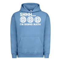 Pigment Pebble Blue shhh i'm doing math gym funny bodybuilding weightlifting humor quote Urban Hoodie - linhVisuals