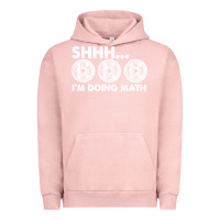 Pigment Salmon shhh i'm doing math gym funny bodybuilding weightlifting humor quote Urban Hoodie - linhVisuals