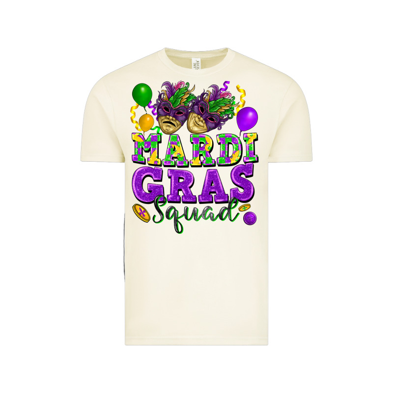 Mardi Gras Squad Vintage Tee by FaDigitalArtStudio | Teevron