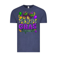 Vintage Denim Mardi Gras squad Vintage Tee - FaDigitalArtStudio