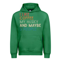 Emerald siberian husky dog i like coffee my husky and maybe 3 people vintage d Urban Hoodie - linhVisuals