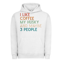 Pigment Lunar Rock siberian husky dog i like coffee my husky and maybe 3 people vintage d Urban Hoodie - linhVisuals