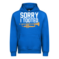 Cobalt sorry i tooted funny trumpet player pun gift sarcastic humor quote Urban Hoodie - linhVisuals