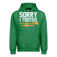Emerald sorry i tooted funny trumpet player pun gift sarcastic humor quote Urban Hoodie - linhVisuals