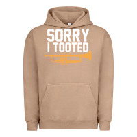 Pigment Burro sorry i tooted funny trumpet player pun gift sarcastic humor quote Urban Hoodie - linhVisuals