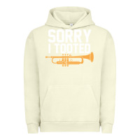 Pigment Pistachio sorry i tooted funny trumpet player pun gift sarcastic humor quote Urban Hoodie - linhVisuals